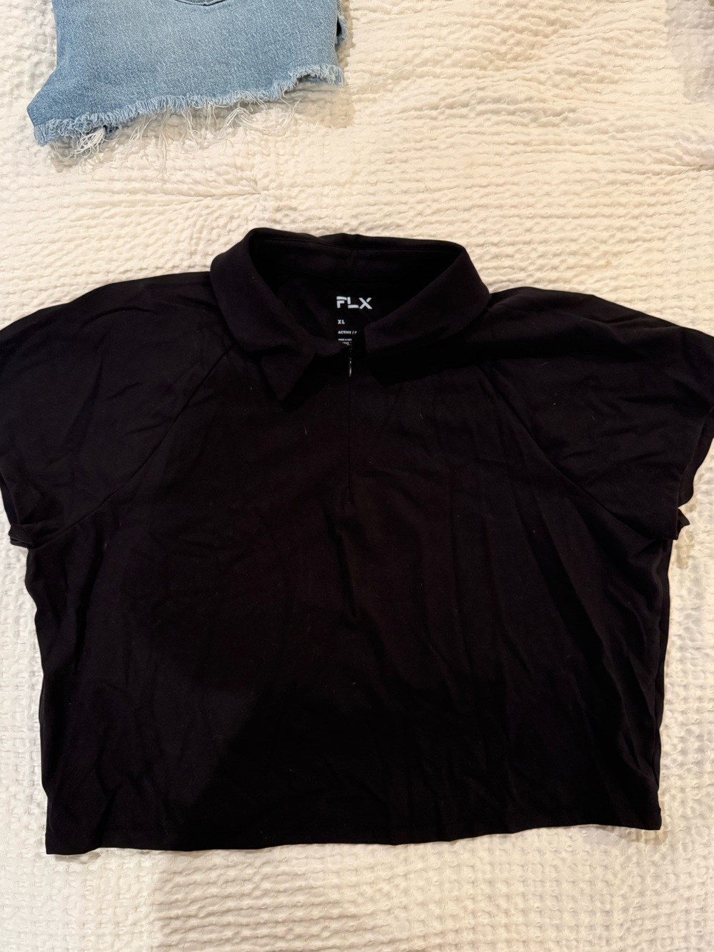 FLX Athletic Collared Crop Top